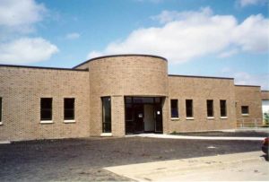 Exterior of Iowa City's Wastewater treatment plant building