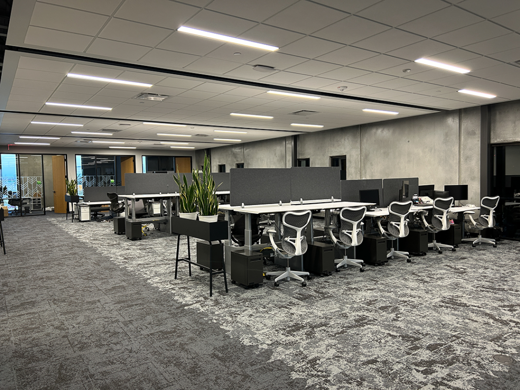 Office space at Pivot Bio at the ISU Research Park