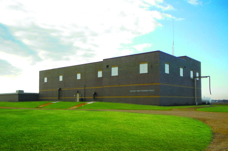 exterior of the Belmond water treatment plant