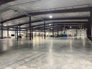 Interior of Iowa Spring Manufacturing warehouse in Adel, IA
