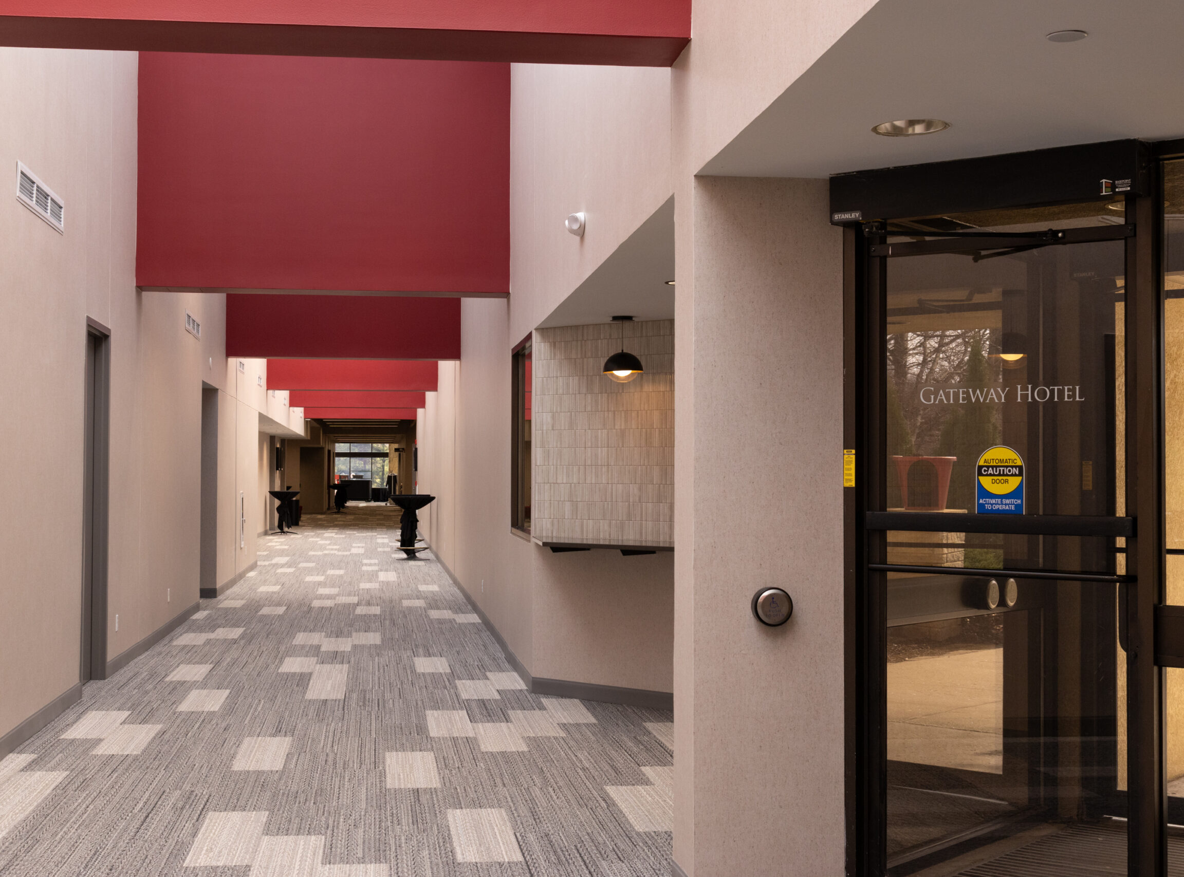Corridor at the Gateway Hotel's Conference Center