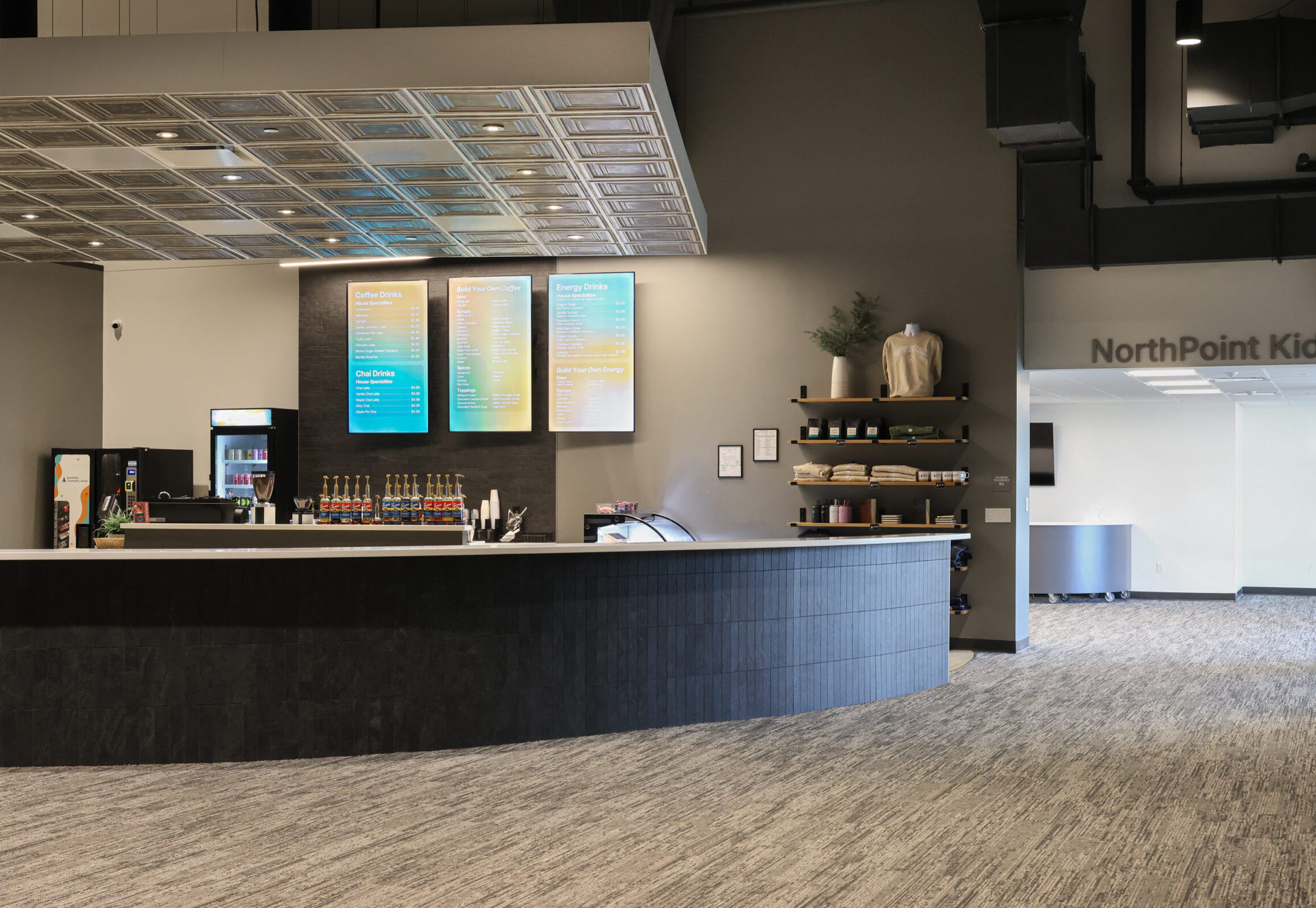 Cafe inside of the NorthPoint church commons